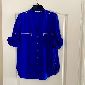 Calvin Klein Royal blue blouse!